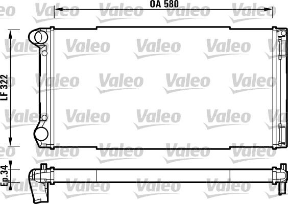 VALEO 732913 Radiator, engine cooling