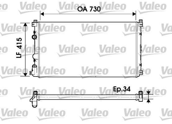 VALEO 732918 Radiator, engine cooling