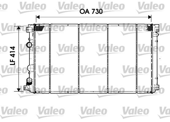 VALEO 732919 Radiator, engine cooling