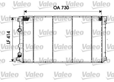 Radiator, engine cooling VALEO 732919