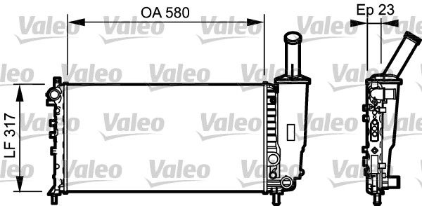 VALEO 732923 Radiator, engine cooling