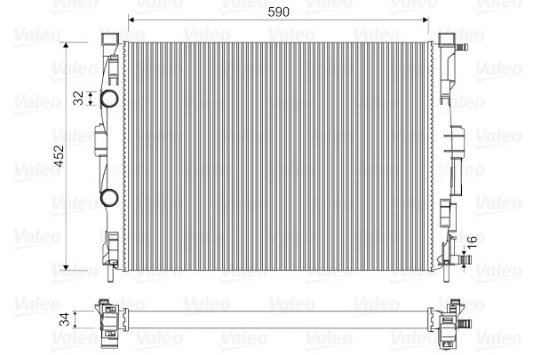 VALEO 732946 Radiator, engine cooling