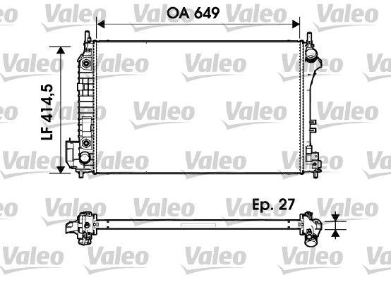 VALEO 732947 Radiator, engine cooling