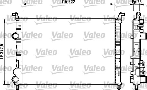 VALEO 732948 Radiator, engine cooling