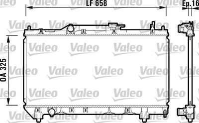 Radiator, engine cooling VALEO 732950