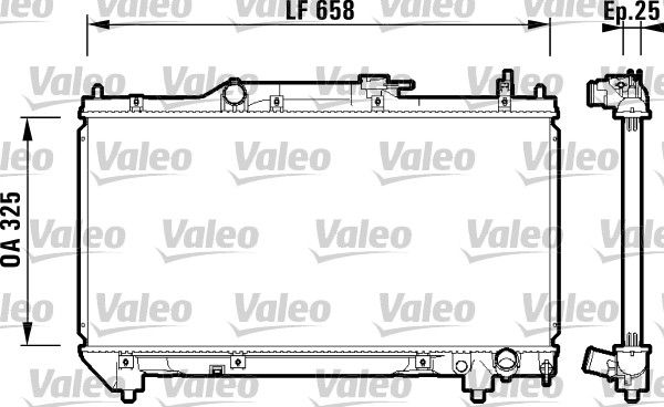 VALEO 732951 Radiator, engine cooling
