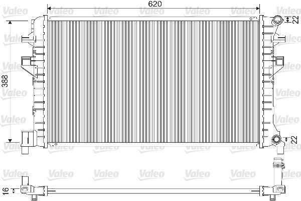 VALEO 733121 Radiator, engine cooling