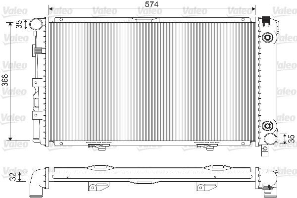 VALEO 733135 Radiator, engine cooling