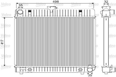 Radiator, engine cooling VALEO 733139