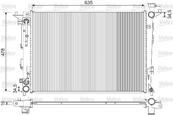 VALEO 733213 Radiator, engine cooling