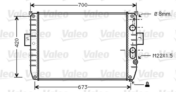 VALEO 733409 Radiator, engine cooling