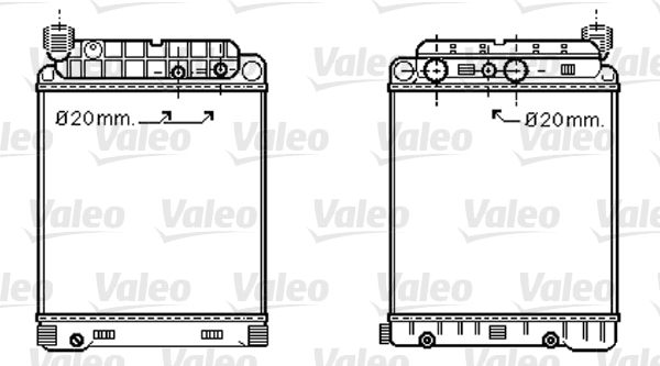 VALEO 733416 Radiator, engine cooling