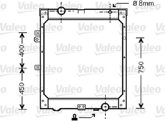VALEO 733427 Radiator, engine cooling