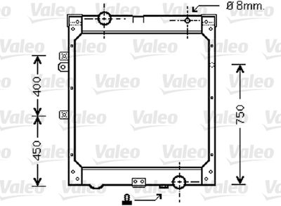 Radiator, engine cooling VALEO 733427