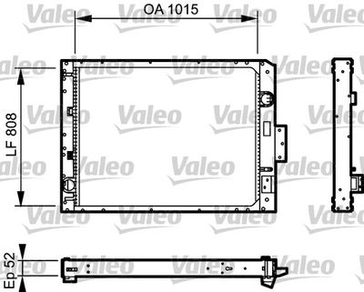 Radiator, engine cooling VALEO 733479