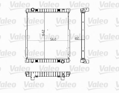Radiator, engine cooling VALEO 733481