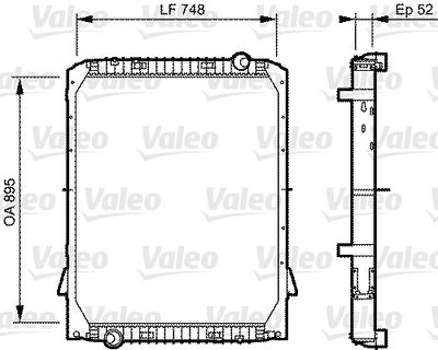 Radiator, engine cooling VALEO 733482