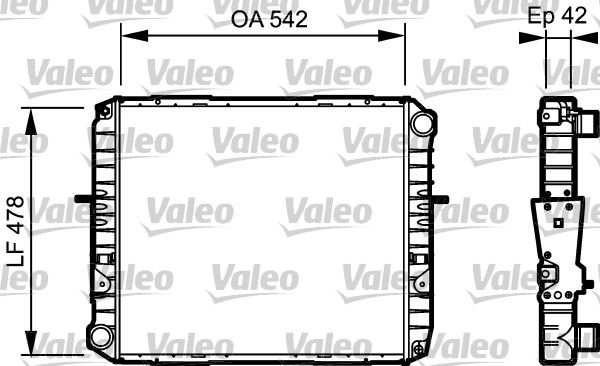 VALEO 733483 Radiator, engine cooling