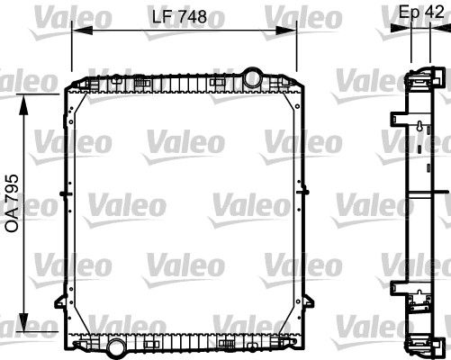 VALEO 733486 Radiator, engine cooling