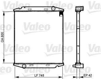 VALEO 733510 Core, radiator