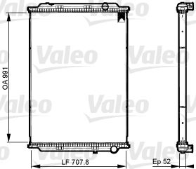 Core, radiator VALEO 733523