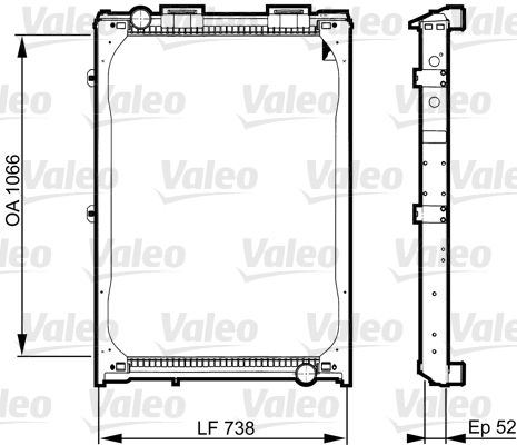 VALEO 733529 Radiator, engine cooling