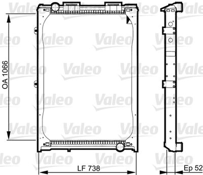 Radiator, engine cooling VALEO 733529