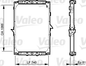 VALEO 733531 Radiator, engine cooling