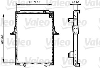 Radiator, engine cooling VALEO 733532