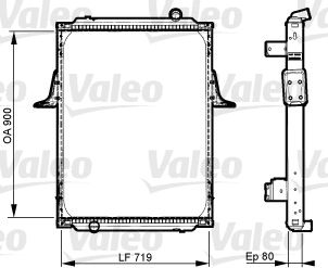 Radiator, engine cooling VALEO 733533