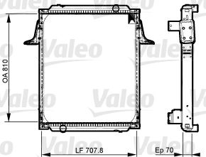 VALEO 733537 Radiator, engine cooling