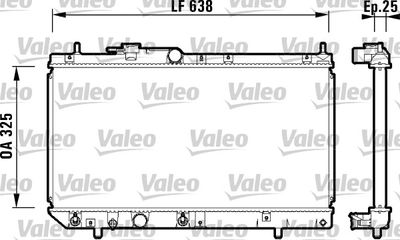 Radiator, engine cooling VALEO 734103