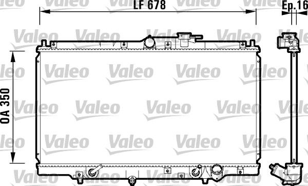 VALEO 734109 Radiator, engine cooling