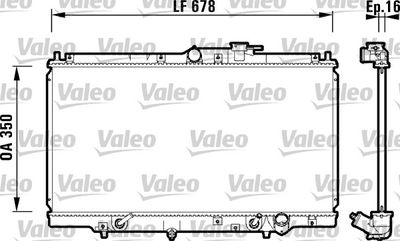 Radiator, engine cooling VALEO 734109