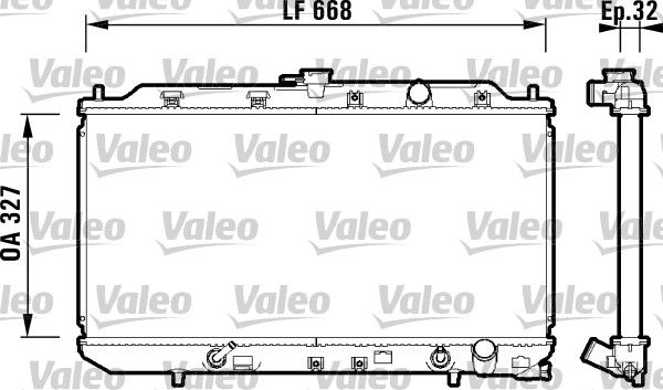 VALEO 734111 Radiator, engine cooling