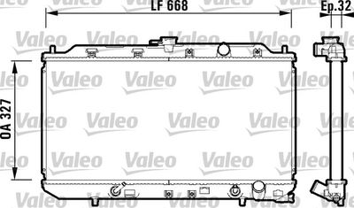 Radiator, engine cooling VALEO 734111