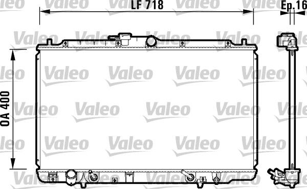 VALEO 734113 Radiator, engine cooling