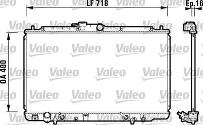 Radiator, engine cooling VALEO 734113