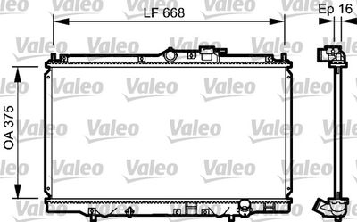 Radiator, engine cooling VALEO 734114