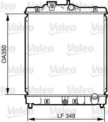 Radiator, engine cooling VALEO 734117