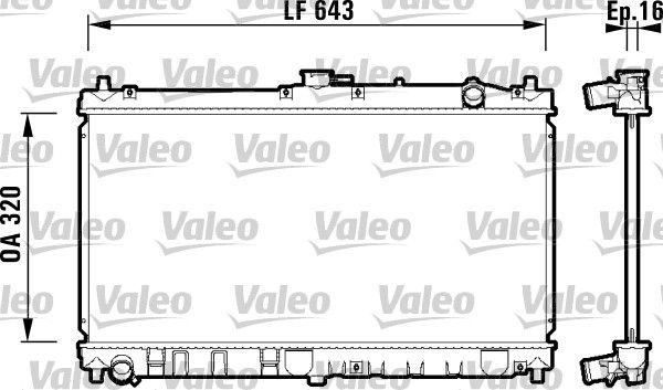 VALEO 734119 Radiator, engine cooling