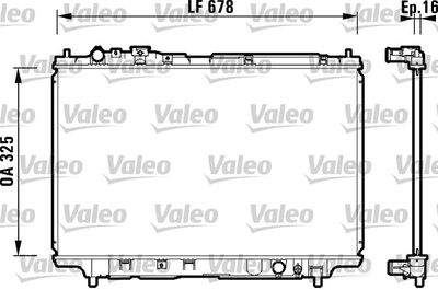 Radiator, engine cooling VALEO 734120