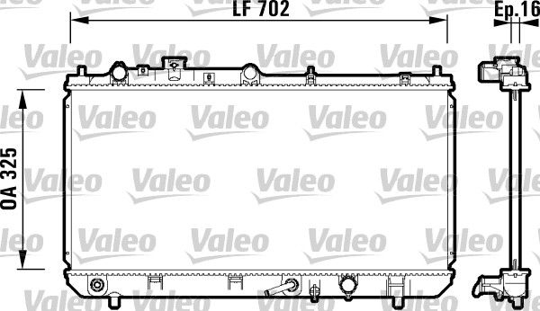 VALEO 734124 Radiator, engine cooling