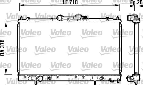 VALEO 734129 Radiator, engine cooling