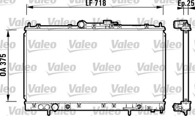 Radiator, engine cooling VALEO 734129
