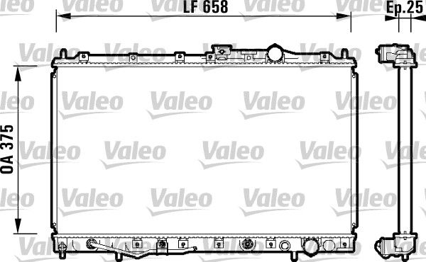 VALEO 734132 Radiator, engine cooling
