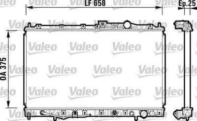 Radiator, engine cooling VALEO 734132