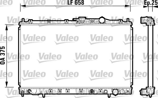 VALEO 734137 Radiator, engine cooling