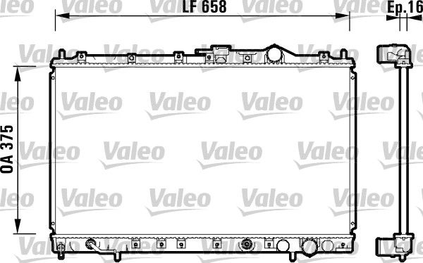 VALEO 734138 Radiator, engine cooling
