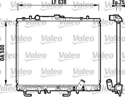 Radiator, engine cooling VALEO 734143